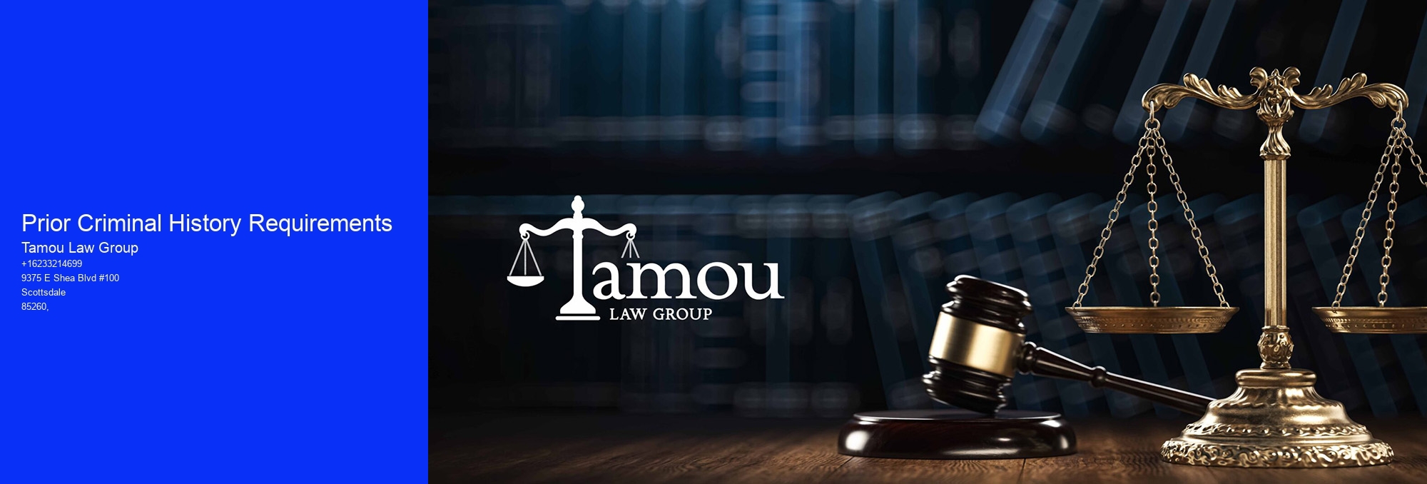 Prior Criminal History Requirements